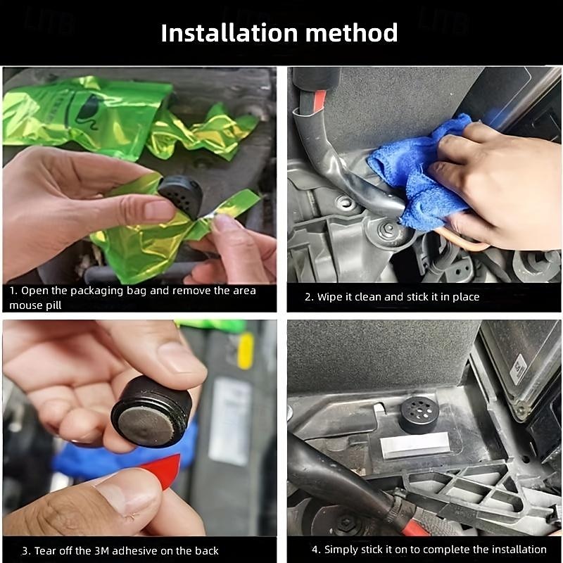 8 stks auto knaagdier afstotend multifunctioneel thuis knaagdier afstotend insectenwerend middel draagbare installatie auto knaagdier afstotend 2025 - $8.99 –P3