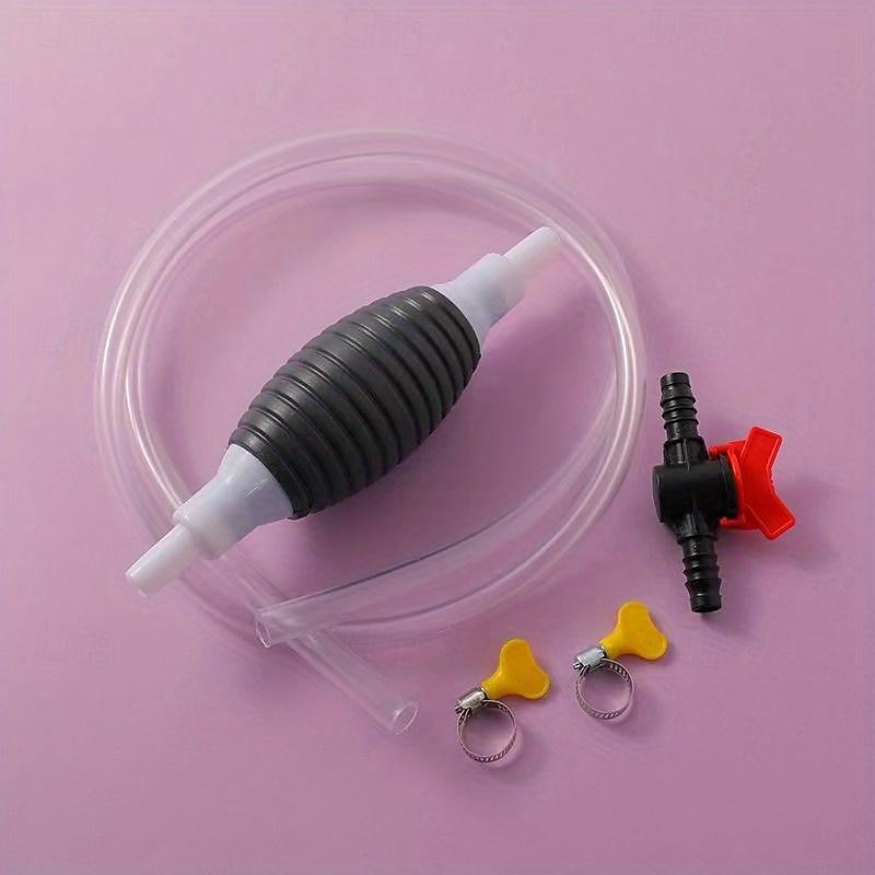 Pompe à carburant manuelle haut débit voiture moto siphon à main eau réservoir de poisson huile essence essence diesel outils de transfert de liquide universels de 2025 ? $18.99 –P2