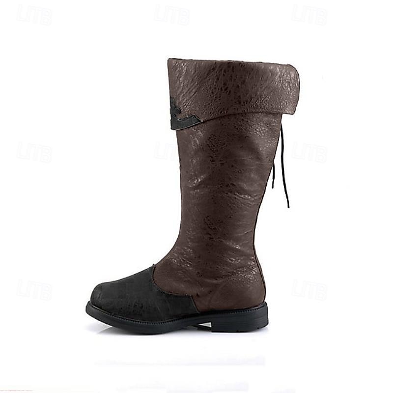scarpe rinascimentali medievali vintage retrò pirata cavaliere ritter scarpe da uomo unisex per eventi / feste in maschera stivali medievali fantasia del 2026 a $96.99 –P1