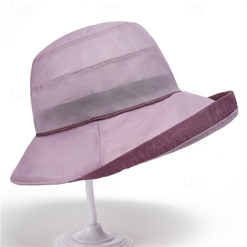 Elegant Retro / vintage Rockabilly Bøtte Hatt Fascinator Strå solhatt Helfarge Kostyme Dame Halloween Maskerade Strand Feriereise Fritid / hverdag Voksen Hatt 2026 - $17.49 –P6