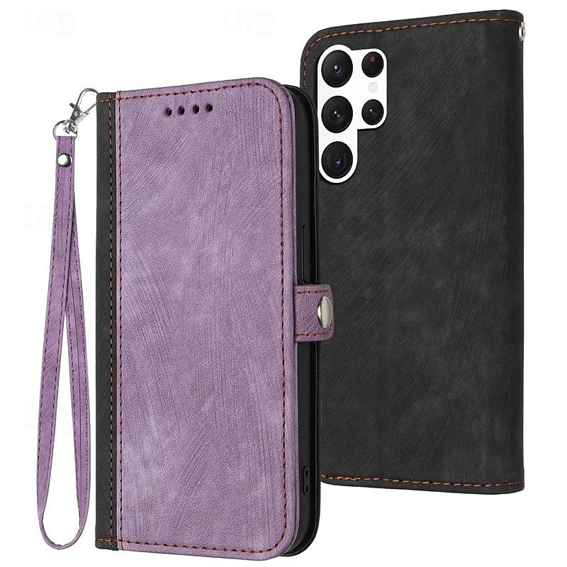 τηλέφωνο tok Για Samsung Galaxy S24 S23 S22 S21 Ultra Plus A54 A34 A14 Σημείωση 20 10 S25 Ultra Θήκη κάρτας πορτοφολιού Μαγνητική με λουράκι καρπού Σταντ ποδηλάτου Ρετρό TPU PU δέρμα 2025 - $16.99 –P2