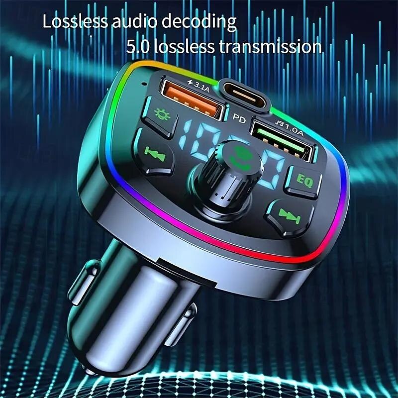Car Bluetooth MP3 Player Speakerphone Voice Broadcast PD Quick Charge USB Flash Drive 2025 - $15.99 –P3