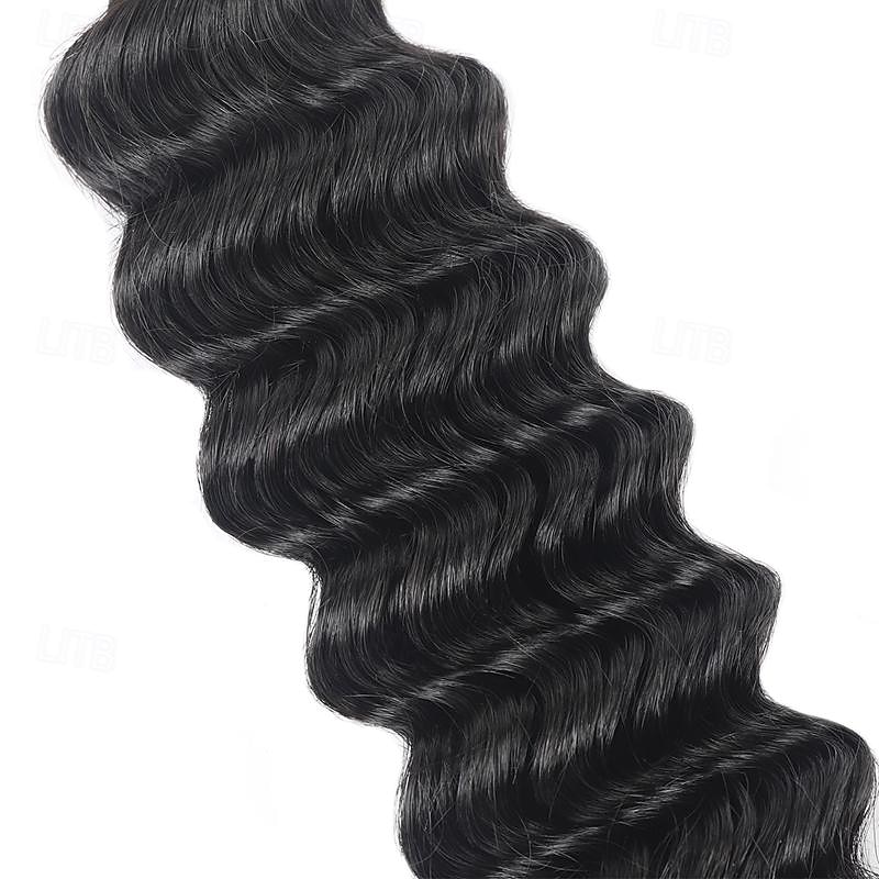 ishow capelli onda profonda fasci di capelli umani con chiusura frontale hd estensione del tessuto dei capelli brasiliani del merletto fasci di capelli 3/4 fasci di capelli con chiusura del 2025 a $217.19 –P4