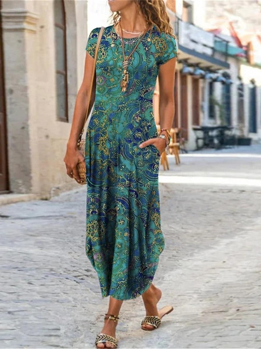 Women's Floral Dress Sleeveless Midi Casual Flowy Summer Beach Party Vibrant  Color Print Lightweight Fabric Versatile Fashion 2026 - $28.99