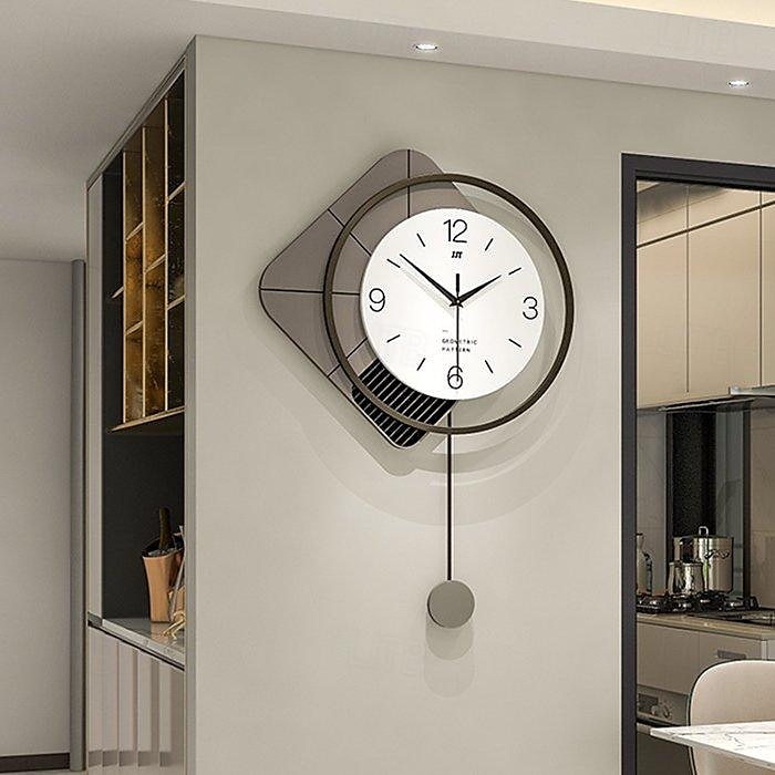 Design moderno relógio de parede grande balanço sala de estar relógios 3d simples pendurado horologe decoração de casa relógio de parede 49*73cm 55*80cm 40*60cm de 2025 por $92.99 –P6