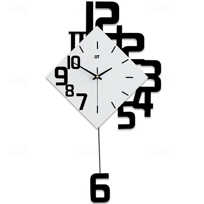Kreative Persönlichkeit Digitaluhr Mode im europäischen Stil Wohnzimmer Wanduhr Holz dekorative Wanduhr Quarz Explosion 34 38 50 cm 2025 - $100.99 –P8