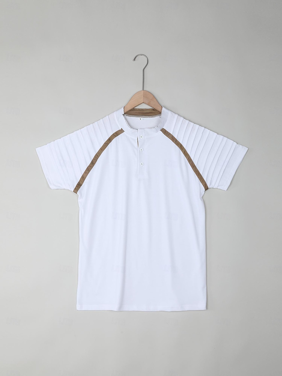 Per uomo Maglia Henley T-shirt Raglan Manica Corta Semplice Sottile pieghettato Moda Designer Casual Patchwork Pieghe Henley All'aperto Vacanza Quotidiano Estate Bianco Blu marino Grigio scuro del 2026 a $18.99 –P6