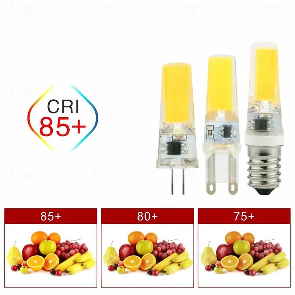 2025年 10 個 g4 g9 LED ランプ電球 e14 220-240v cob LED 照明ライト交換 50 ワットハロゲンスポットライトシャンデリアランプ  コレクション – $33.99 –P4
