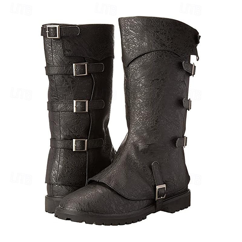 Retro Vintage Mittelalterlich Renaissance Schuhe Gamaschen Stiefelüberzüge Pirat Ritter Wikinger Herren Damen Unisex Seeräuber Steampunk Halloween Karneval Maskerade Veranstaltung / Fest Maskerade 2025 - $63.99 –P2