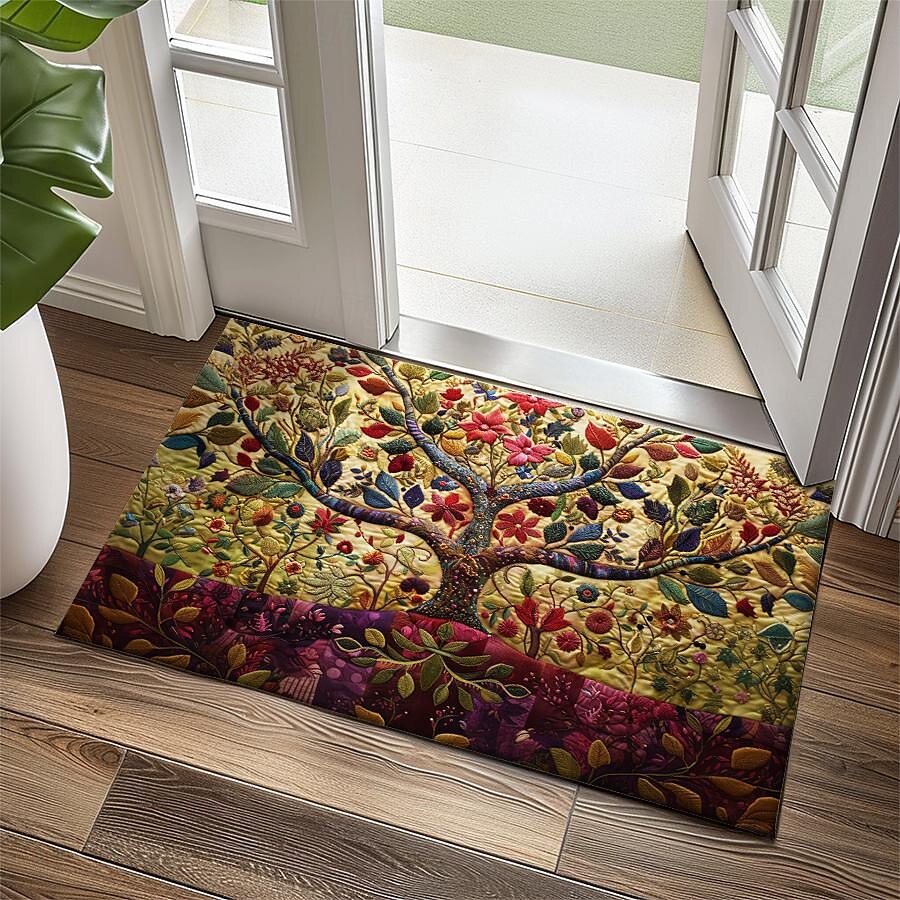 Vintage Tree of Life Doormat Floor Mats Washable Rugs Kitchen Mat Non-Slip Oil Proof Rug Indoor Outdoor Mat Bedroom Decor Bathroom Mat Entrance Rug 2025 - $16.99 –P3