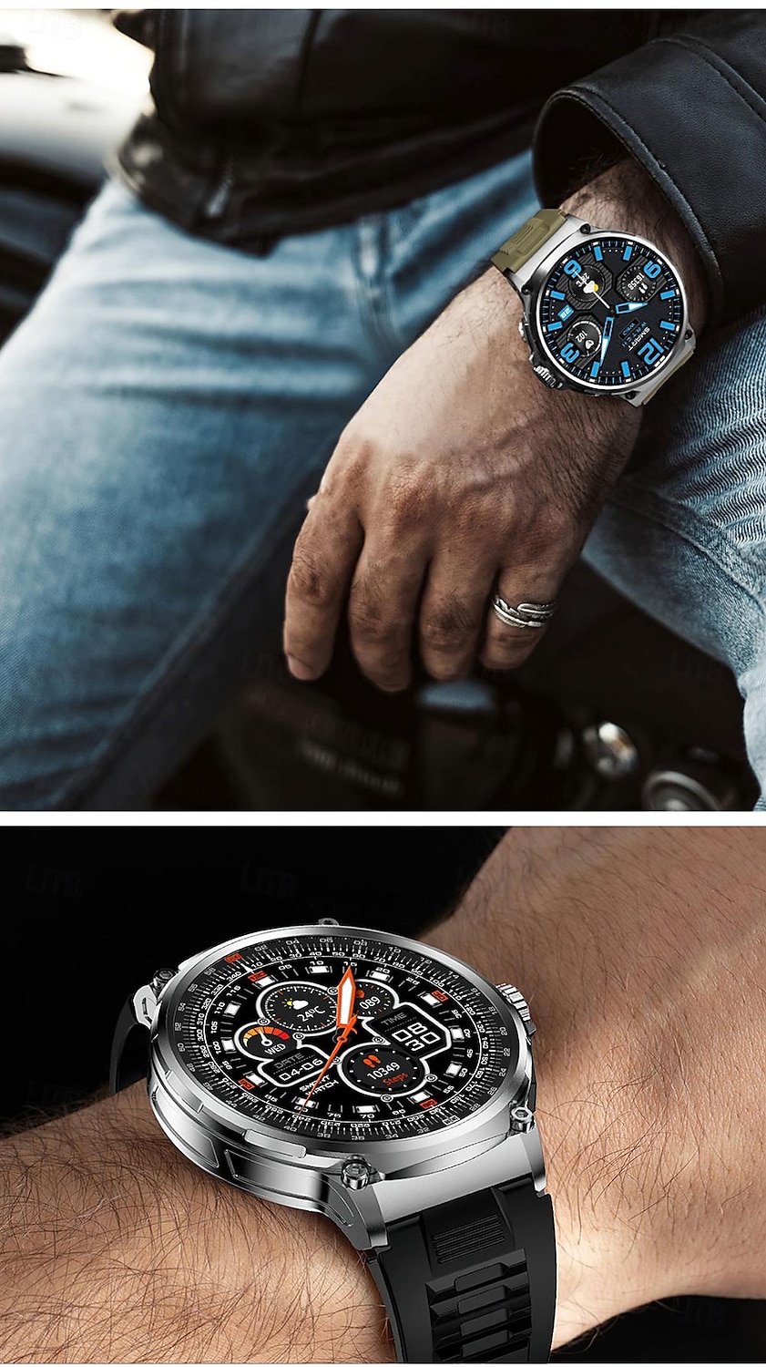 Smart Watch 1.85 tum HD-skärm smartklocka män 710mAh batteri lång standby Bluetooth-samtal fitness klocka smartklocka 2025 - $63.99 –P1