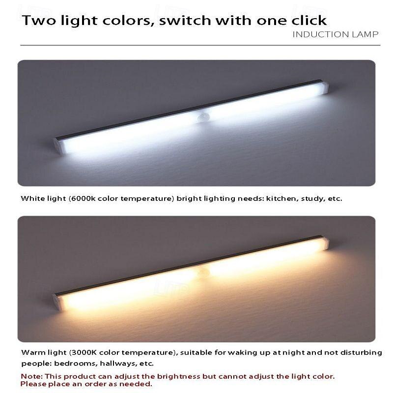 led-liiketunnistinkaappi valo magneettinen langaton liiketunnistin vaatekaappi valo homelife usb ladattava valopalkki päivitä kotisi 2025 - $11.49 –P1