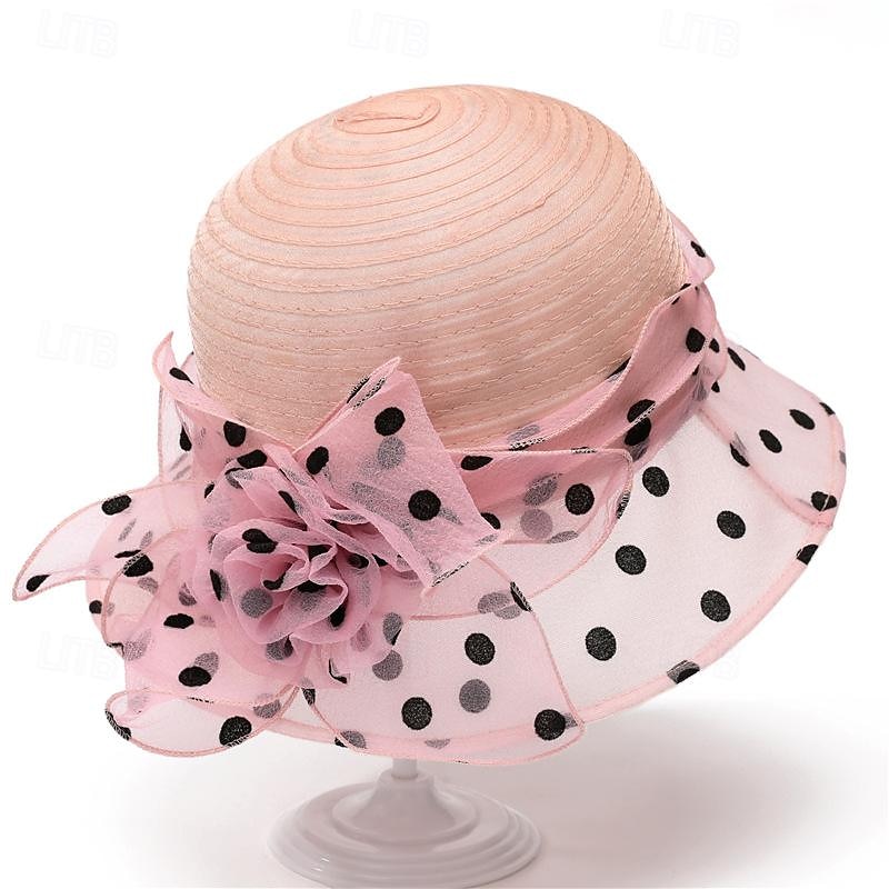 Retro Vintage 1950s Rockabilly Bucket hat Straw Sun Hat Retro Vintage 1950s Rockabilly Bucket hat Straw Sun Hat