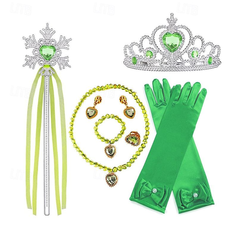 Conjunto de cosplay de acessórios de princesa combinação elsa coroa colar de luva de 2025 por $22.99 –P19