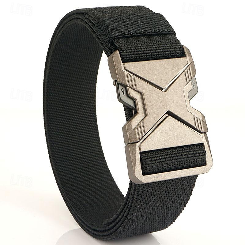 Men's Belt Tactical Belt Waist Belt Black Kakhi Polyester Alloy Durable Adjustable Plain Outdoor Daily 2025 - $13.49 –P1
