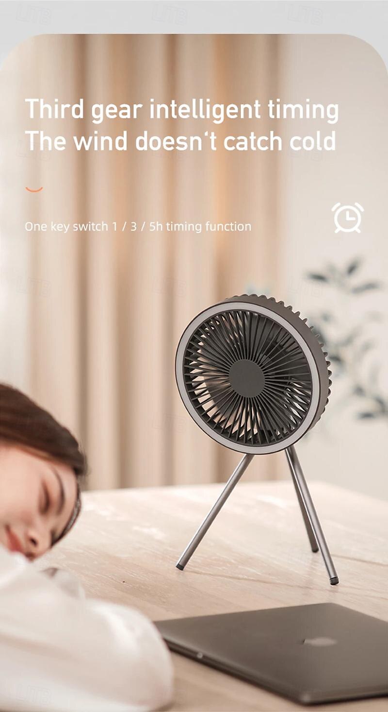 Portable Camping Fan – Rechargeable Battery Operated USB Fan with LED Light and Hook for Tent, Outdoor, Emergency Use 2025 - $48.99 –P9