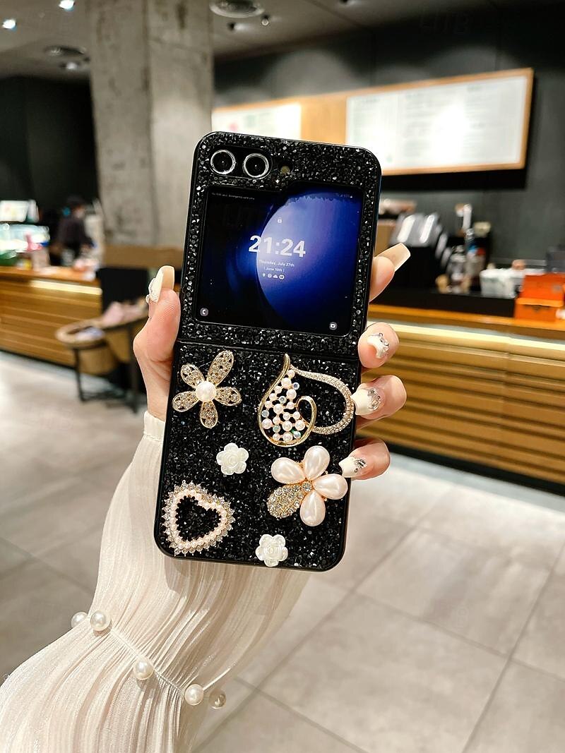τηλέφωνο tok Για Samsung Galaxy Z Flip 7 Z Flip 6 Z Flip 5 Z Flip 4 Z Flip 3 για γυναίκες κορίτσι Bling Glitter Shiny Ανθεκτική σε πτώσεις Καρδιά TPU 2025 - GBP £12.72 –P8