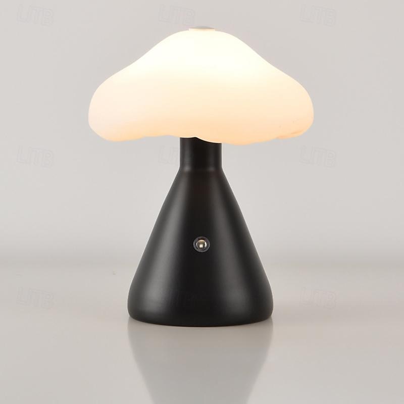 Lâmpada de cogumelo regulável portátil para quarto, lâmpada de cabeceira led com carregamento usb, luz noturna sem fio para decoração de casa de 2025 por $27.99 –P6