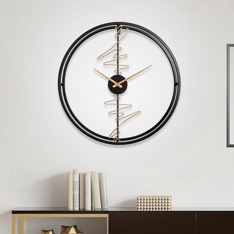 moderni kodin sisustus muoti hiljainen kello olohuone tv seinäpersoonallinen seinäkello taidekoristelu seinäkello 60 cm 2025 - $108.99 –P4
