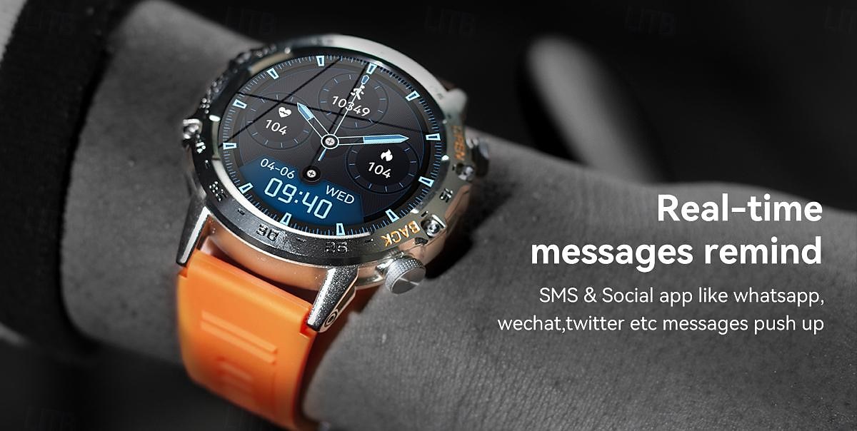 K52 Smart Watch Men 1.39inch IPS Screen Bluetooth Call Custom Dial Heart Rate Health Monitoring Outdoor Sport Smartwatch 2025 - $67.99 –P11