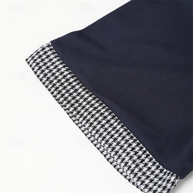 Męskie Koszulka polo Koszula golfowa Codzienny Święto Klapa Krótki rękaw Moda Podstawowy Równina Styl klasyczny Lato Regularny Czarny Biały Granatowy Niebieski Koszulka polo 2026 - $17.99 –P19