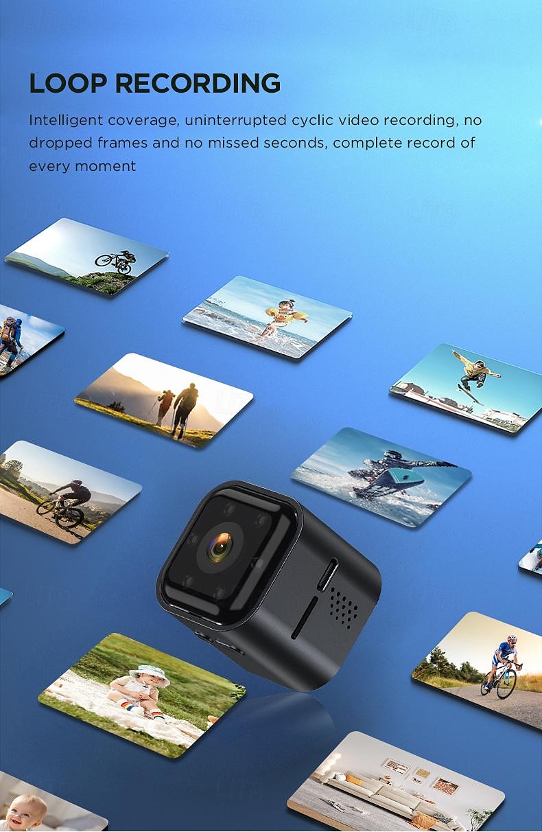 HD nachtzicht mini draagbare dv-camera buiten rijden groothoek mobiele telefoon wifi-camera politie wetshandhavingsrecorder 2026 - $49.99 –P6