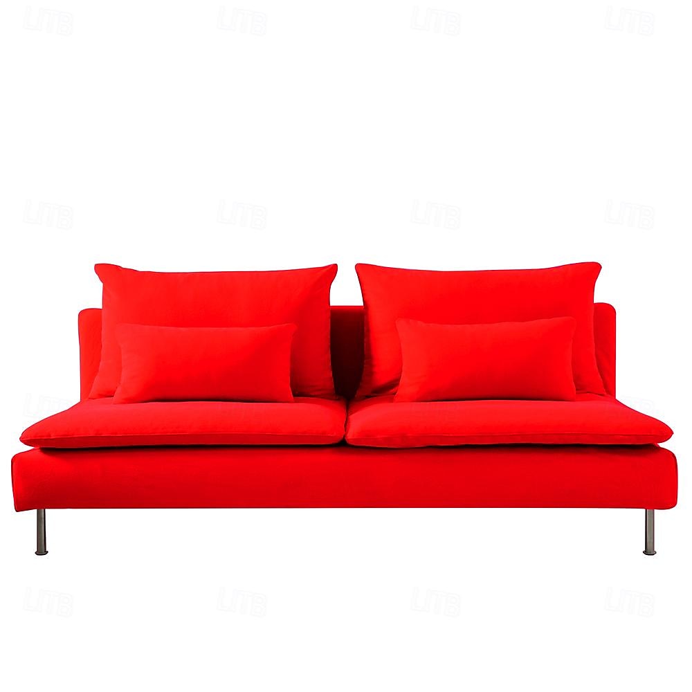 100% Bomull 3-seters Seksjonsdeksel Ensfarget Vatterte Bomullsglidere 8stk Futon Deksel Sett 2025 - $305.59 –P2
