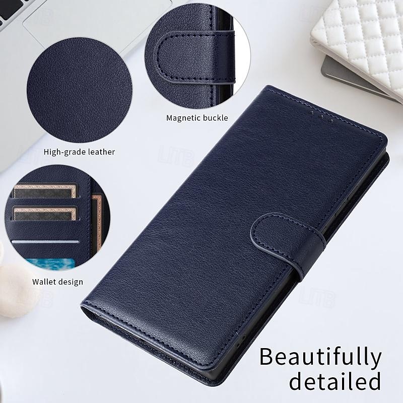 Phone Case For Samsung Galaxy S25 Ultra S24 S23 S22 S21 Ultra Plus A54 A34 A14 Note 20 10 Wallet Case with Wrist Strap Kickstand Card Slot Retro TPU PU Leather 2025 - $12.99 –P7