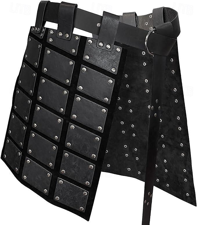 Punk & Gothic Mittelalterlich Renaissance Rock Taillengürtel Krieger Wikinger Ranger Bogenschießen Einfarbig Herren Vikinger Halloween Karneval Maskerade Maskerade LARP Renaissance-Messe Erwachsene 2025 - $42.99 –P3