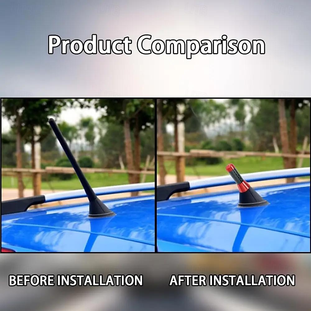 Car Carbon Fiber Antenna Aluminum Signal Car Radio Antenna Metal Aluminum Antenna Modification Supplies Decoration 2025 - $10.99 –P6