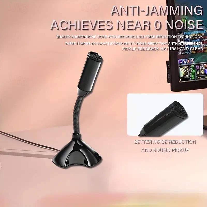 USB Microphone Computer Laptop Voice Mini KTV Speech Microphone USB Interface Plug And Play Driver-Free Suitable For Mac Book Windows 2025 - $16.99 –P2