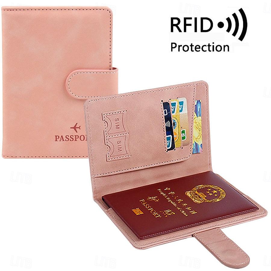 Women Men RFID Vintage Business Passport Covers Holder Multi-Function ID Bank Card PU Leather Wallet Case Travel Accessories 2025 - $13.99 –P1