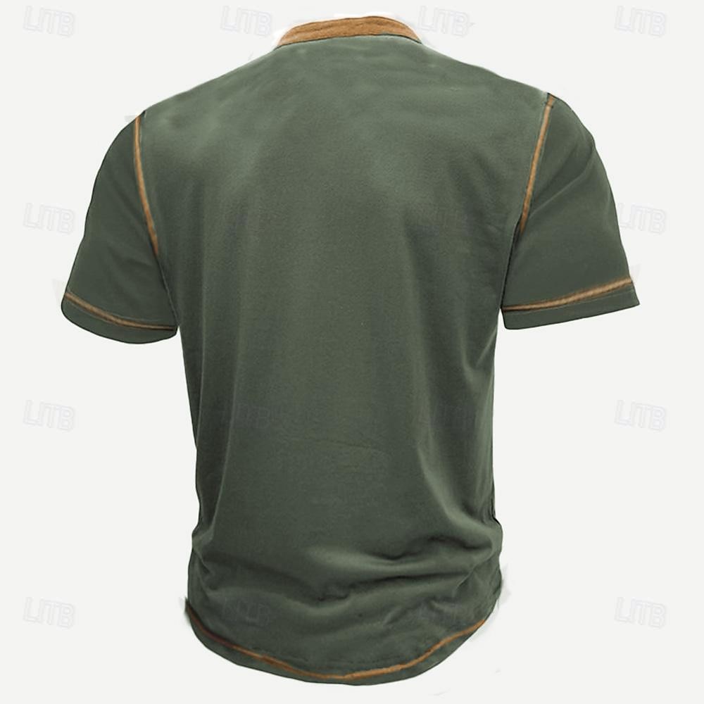 Papa Shirts It'S Not A Dad Bod It'S A Father Figure Men'S Casual 3D Print T Shirt Tee Henley Shirt Papa T Shirt Holiday Going Out T Shirt Gray Short Sleeve Henley Shirt Spring & Summer 2025 - $21.99 –P2