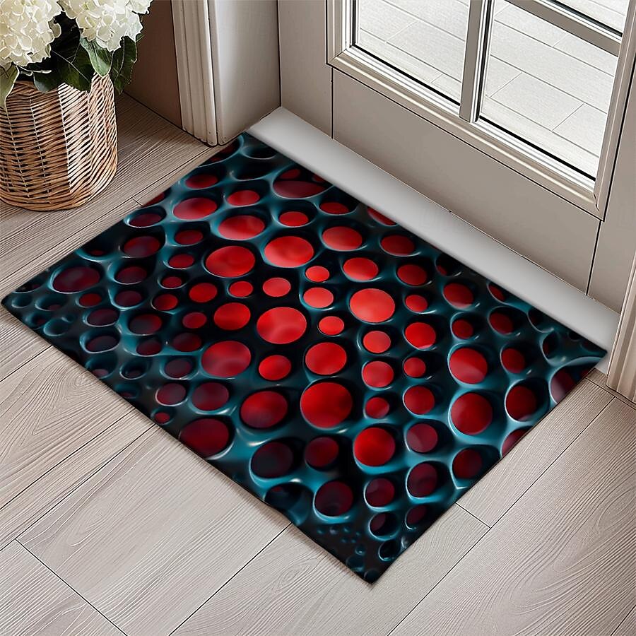 Honeycomb Vortex Doormat Floor Mats Washable Rugs Kitchen Mat Non-Slip Oil Proof Rug Indoor Outdoor Mat Bedroom Decor Bathroom Mat Entrance Rug 2025 - $16.99 –P4