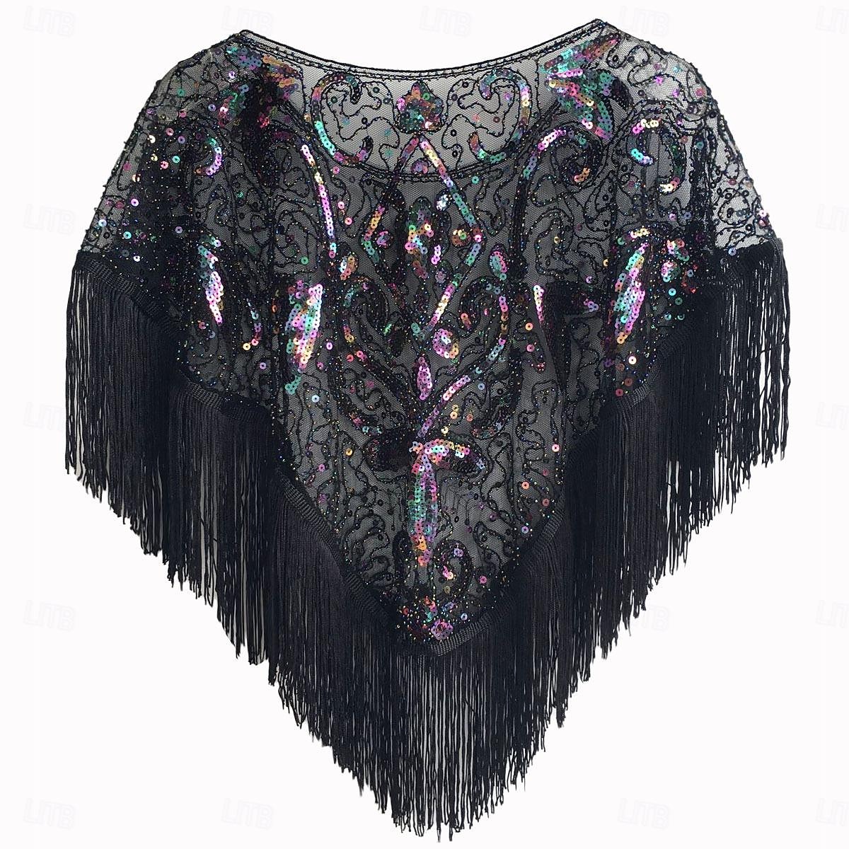 Retro / vintage Urlați 20 de ani Anii 1920 Costum de petrecere Șaluri Gatsby Charleston Invitat la nuntă Paiete Franjuri Costume de fancy Pentru femei Crăciun Carnaval An Nou Nuntă Invitat la nunta 2025 - $17.99 –P16