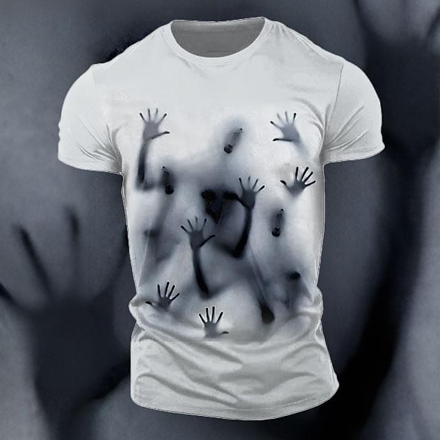 Men's Graphic Reflection T Shirt Short Sleeve T shirt 3D Print Crew Neck Shirt Retro Vintage Casual Street Style Sports Outdoor Holiday Going out Black Red Gray Spring & Summer Clothing Apparel S M L 2026 - $19.49 –P3