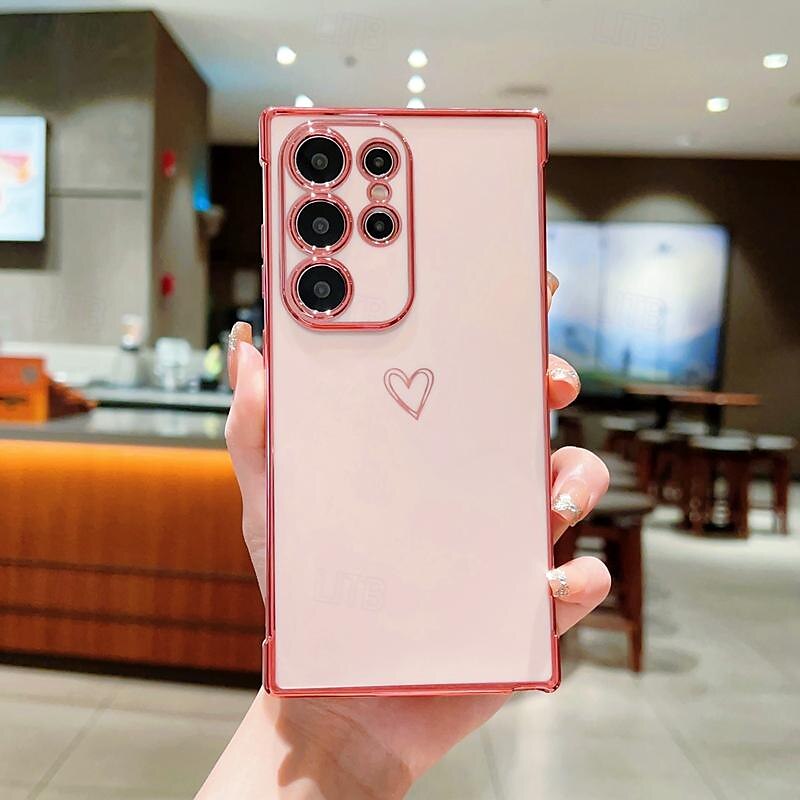 telefono Custodia Per Samsung Galaxy S24 S23 S22 S21 Ultra Plus A54 A34 A14 A53 A33 A23 A13 A12 A52 S25 Ultra Per retro Resistente agli urti TPU Placcatura del 2025 a $12.99 –P2