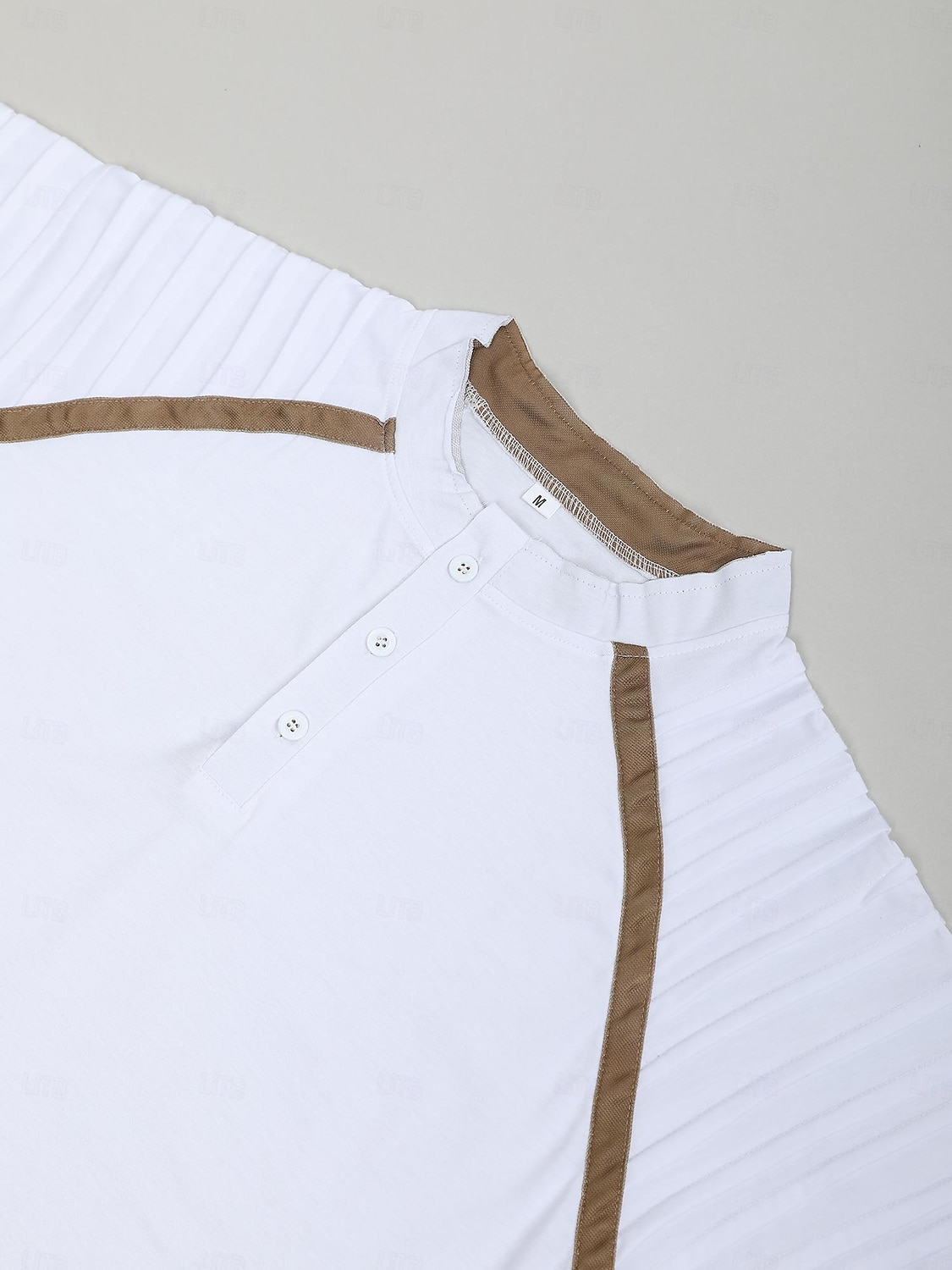 Per uomo Maglia Henley T-shirt Raglan Manica Corta Semplice Sottile pieghettato Moda Designer Casual Patchwork Pieghe Henley All'aperto Vacanza Quotidiano Estate Bianco Blu marino Grigio scuro del 2026 a $18.99 –P8