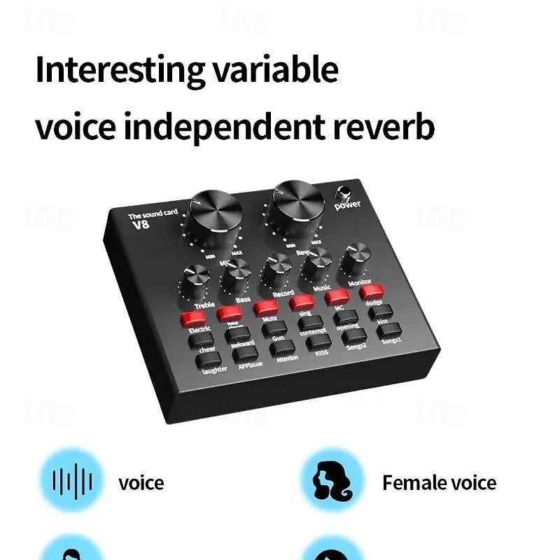 Podcast Equipment Bundle BM-800 Podcast Microphone Bundle With V8 Sound Card Condenser Studio Microphonefor Laptop Computer Vlog Living Broadcast Live Streaming 2025 - $91.99 –P6
