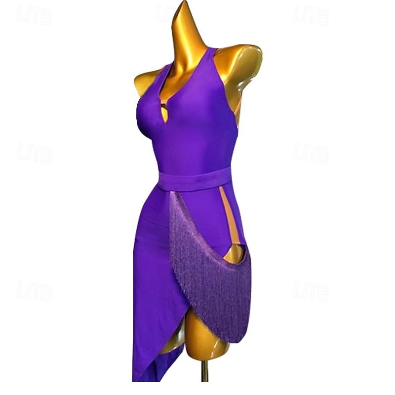 Latin tánc Ruha Rojt Női Teljesítmény Edzés Hosszú ujj Magas Spandex 2025 - $109.99 –P7