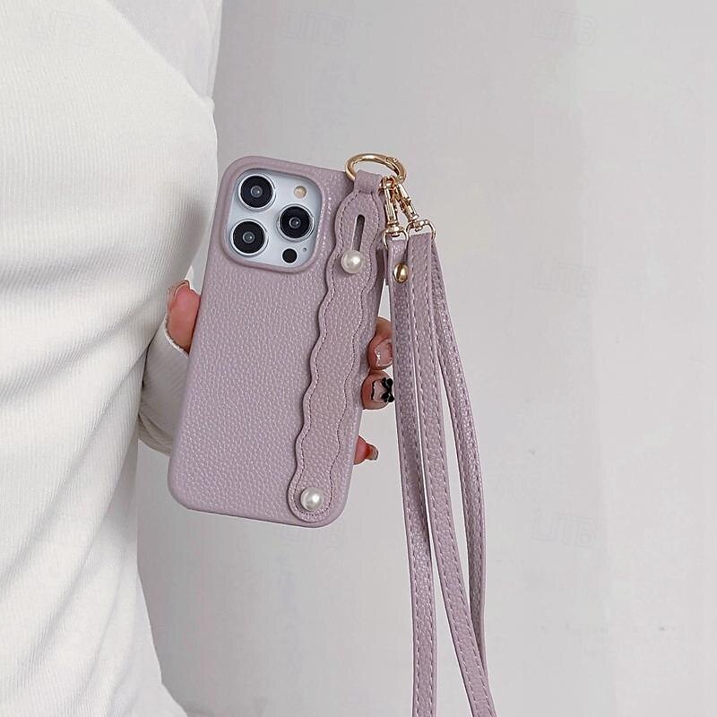 Phone Case For iPhone 16 iPhone 15 Pro Max Plus iPhone 14 13 12 11 Pro Max Plus Mini SE for Women Girl with Stand Holder with Lanyard with Wrist Strap Retro TPU PU Leather 2025 - $22.99 –P9
