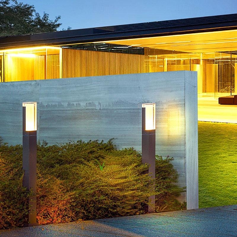 poste de amarração para exterior luzes de caminho LED para exterior 30/40/60/80 cm luz de base antracite de alumínio, lâmpada de jardim de design moderno, ip65 à prova de intempéries, lâmpada de piso de 2026 por $126.17 –P9