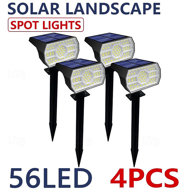 2025年 4本 2個 1個 50 W LEDソーラーライト 多機能 ソーラー駆動 赤外線センサー 温白色 ホワイト 3.7 V # LEDビーズ  コレクション – $34.99 –P8