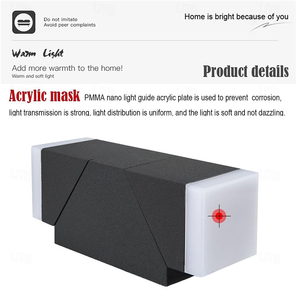 Led Wall Lamp,Aluminum Double Head Outdoor 6W 12W Adjustable Angle Outdoor Waterproof,Eye Protection Suitable For Outdoor Wall Garden Courtyard Garage Hull,Warm White/Ray IP54 85-265V 2025 - $58.99 –P3