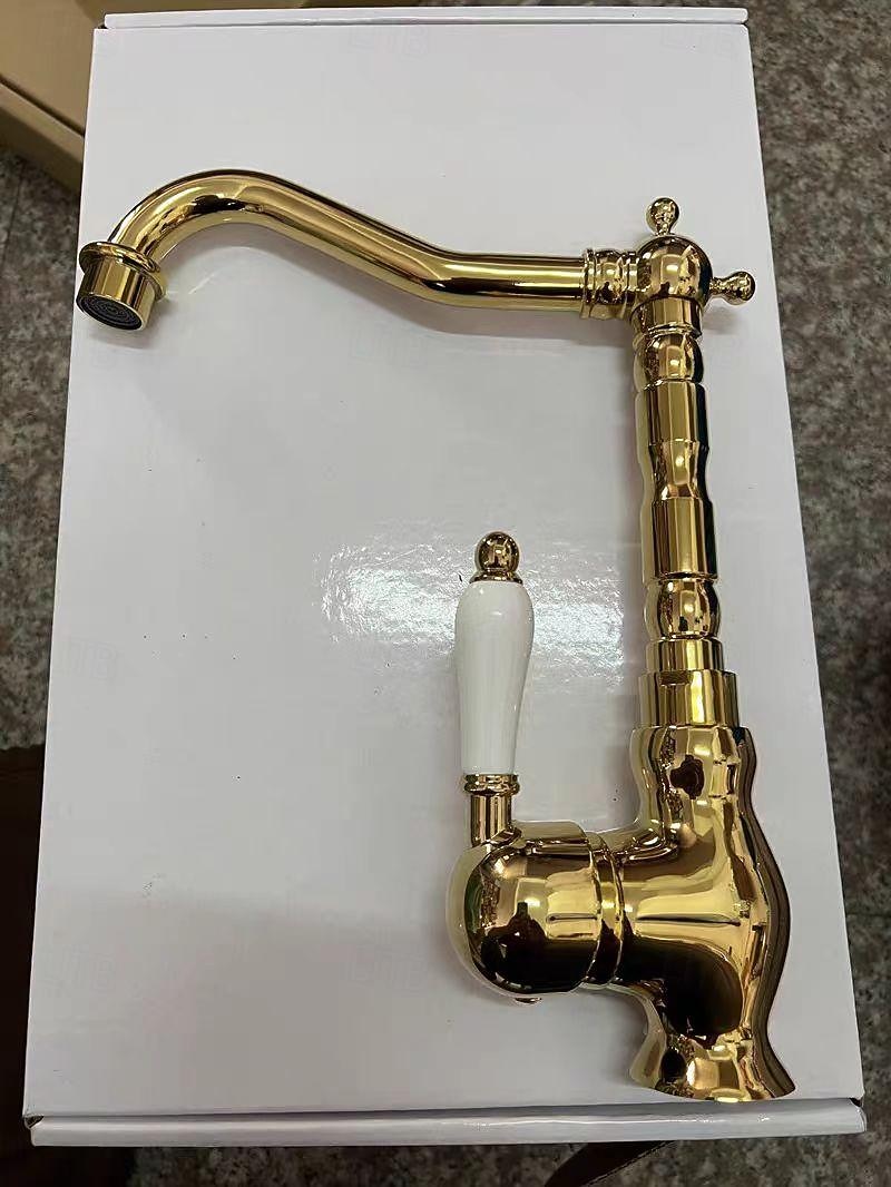 2026年 バスルームのシンクの蛇口 - 滝状吐水タイプ 電気メッキ センターセット シングルハンドルつの穴Bath Taps  コレクション – $97.99 –P7