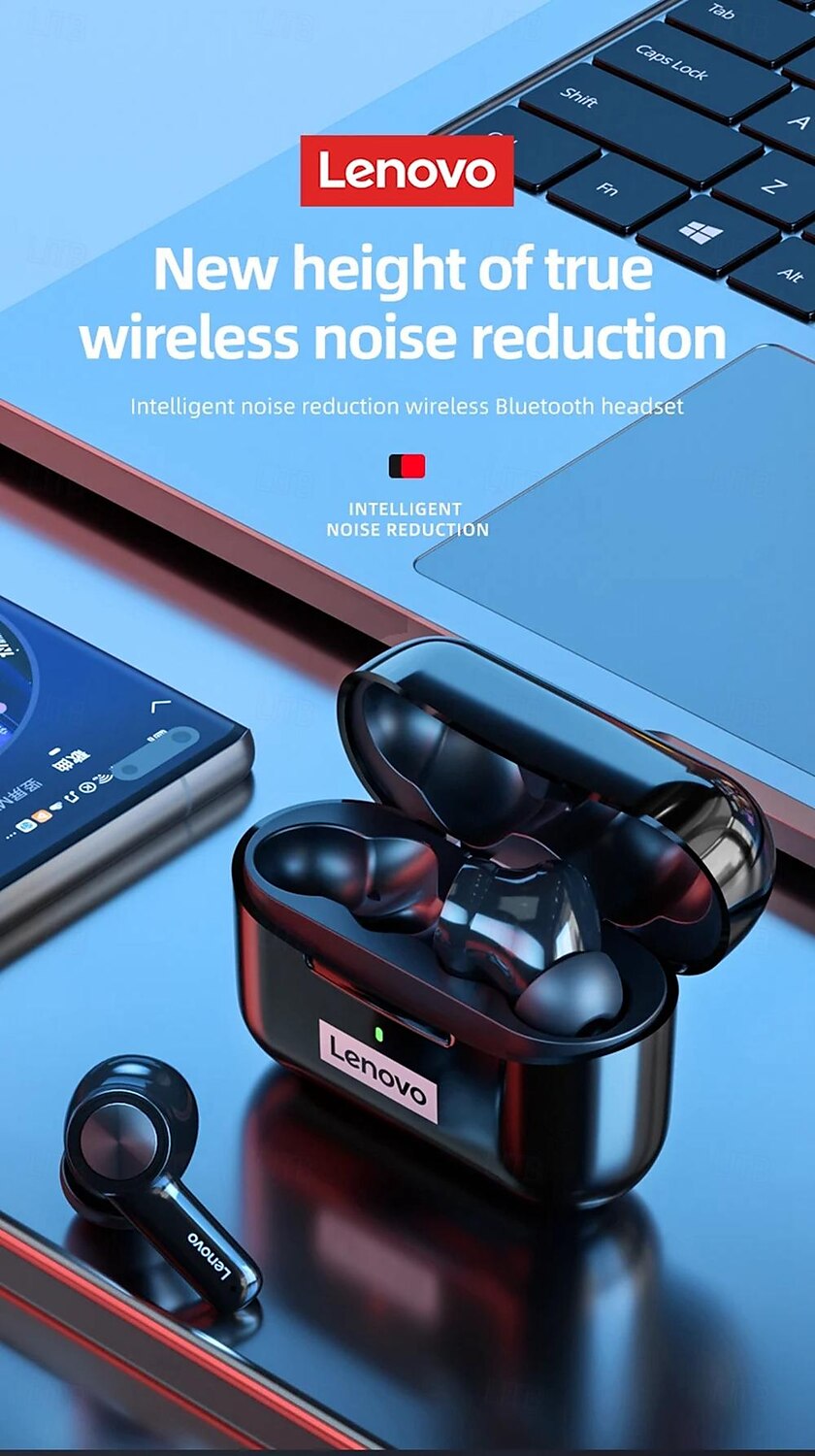Lenovo LP70 True Wireless Headphones TWS Earbuds In Ear Bluetooth 5.2 Stereo ENC Environmental Noise Cancellation Long Battery Life for Apple Samsung Huawei Xiaomi MI  Yoga Everyday Use Traveling 2025 - $61.99 –P3