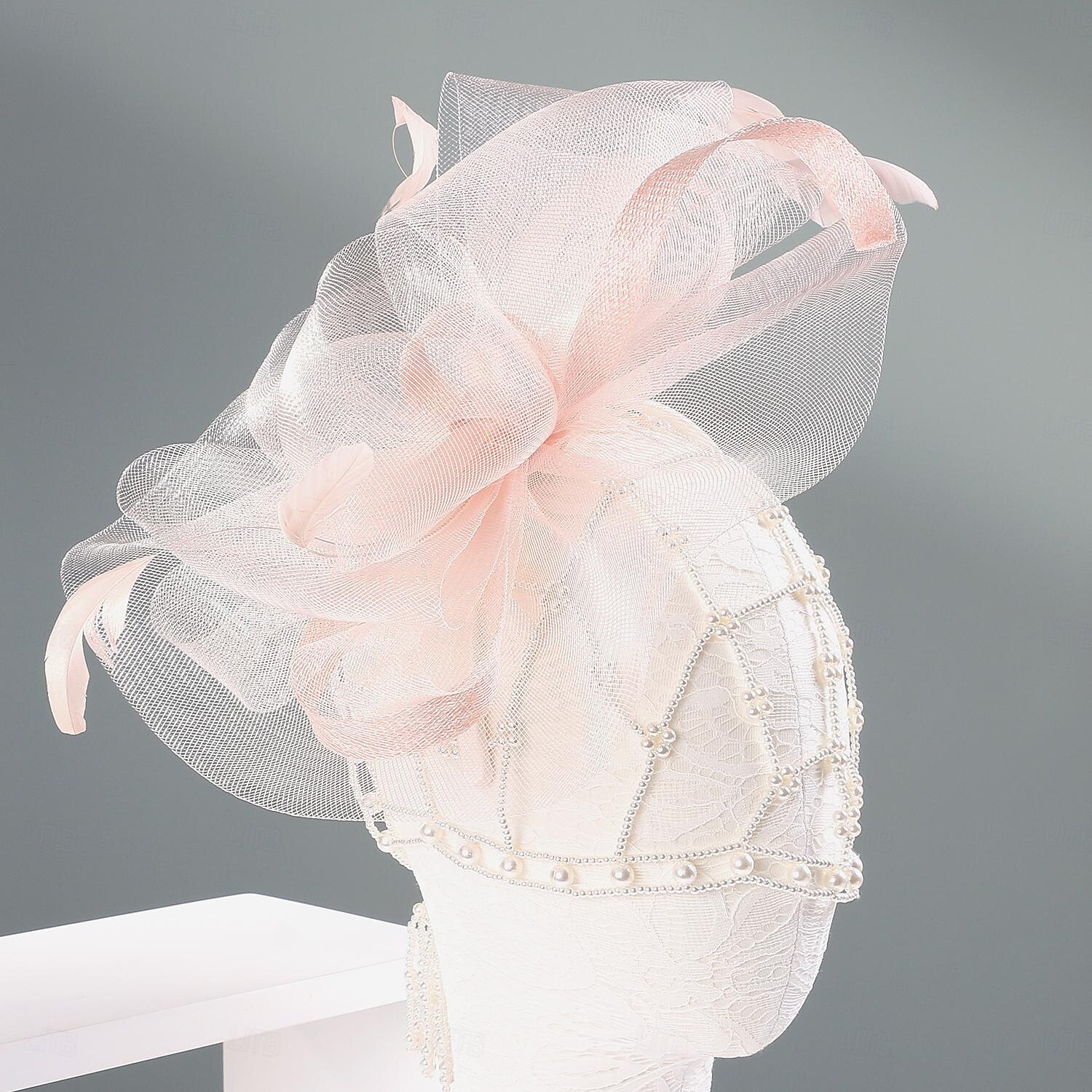 fasce cappelli copricapo tulle organza cappello floscio cappello da sole piattino cappello da sposa tea party matrimonio elegante con bowknot copricapo copricapo del 2025 a $42.99 –P16