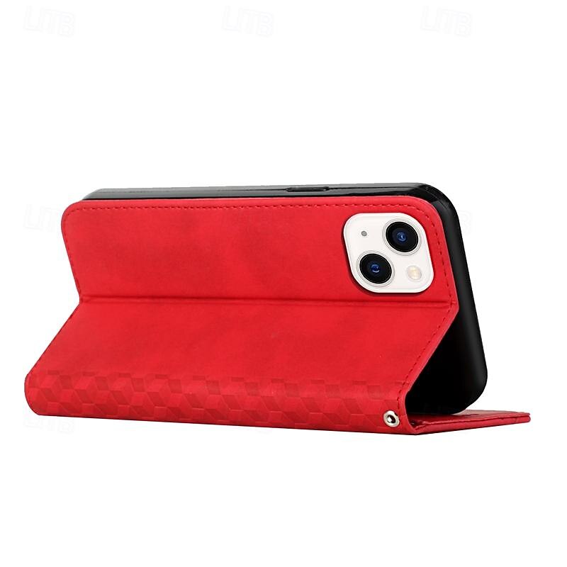 telefon fodral Till iPhone 16 iPhone 15 Pro Max iPhone 14 13 12 11 Pro Max Mini SE X XR XS Max 8 7 Plus Plånboksfodral Magnet med handledsrem Stöd Geometriska mönster TPU PU läder 2025 - $18.99 –P4
