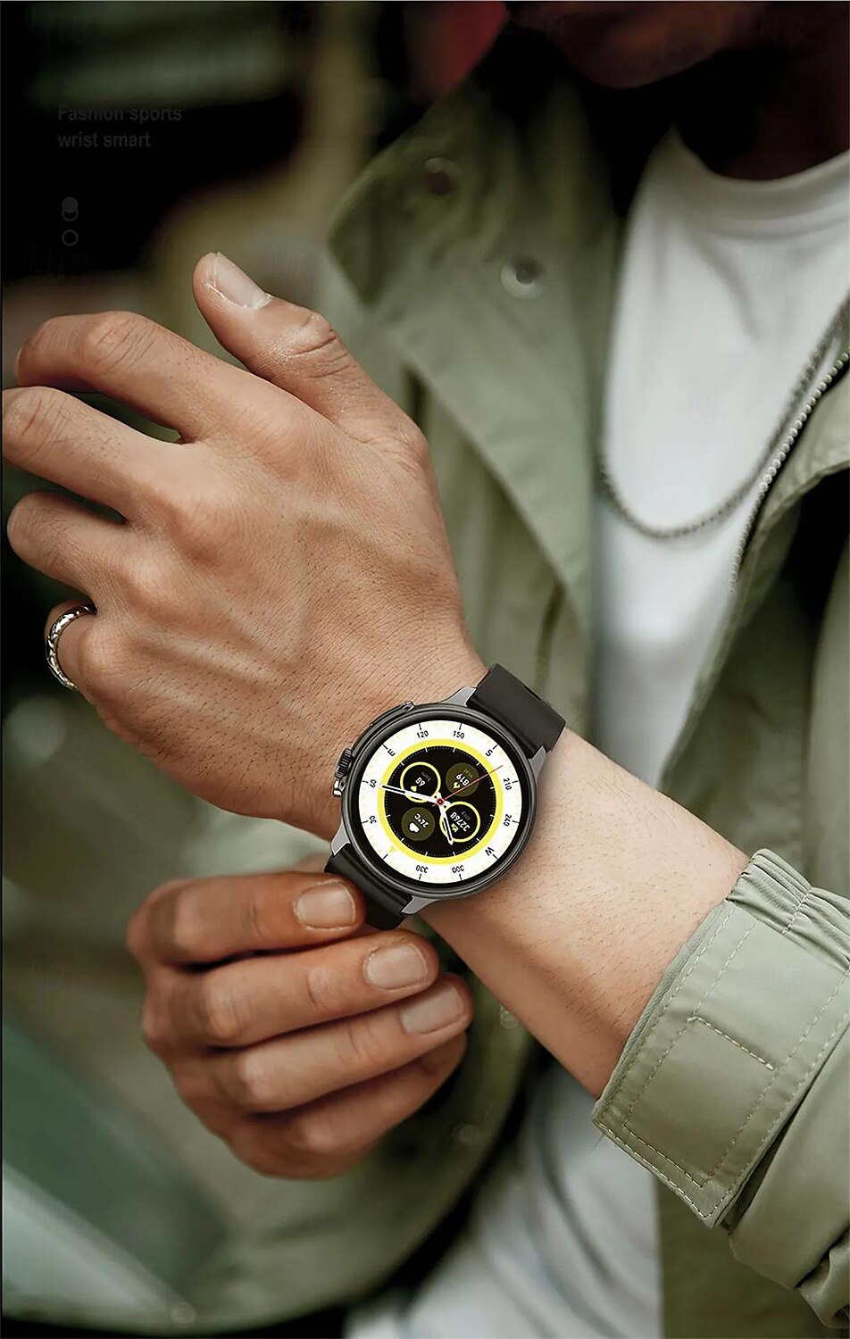 s58 έξυπνο ρολόι καρδιακού ρυθμού κλήση bluetooth amoled οθόνη βήμα μέτρησης έξυπνο μπρασελέ αθλητικό ρολόι 2025 - $47.99 –P2