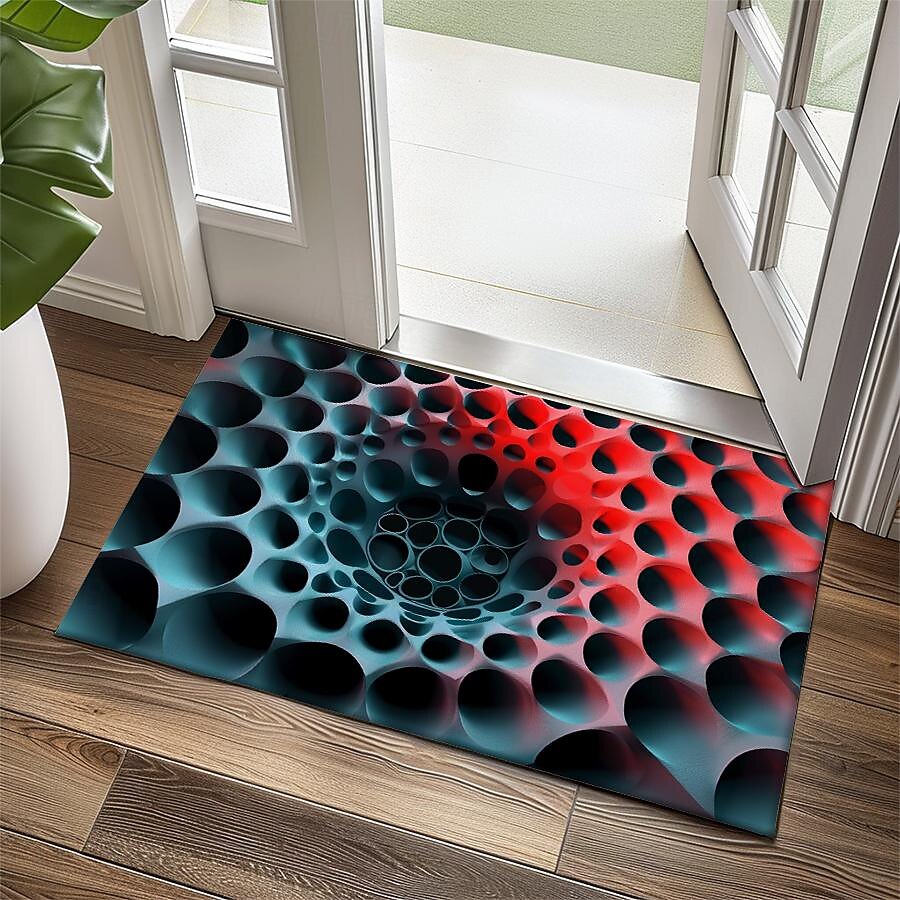 Honeycomb Vortex Doormat Floor Mats Washable Rugs Kitchen Mat Non-Slip Oil Proof Rug Indoor Outdoor Mat Bedroom Decor Bathroom Mat Entrance Rug 2025 - $16.99 –P11